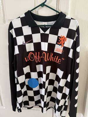 Off White Netherlands Soccer Jersey (Size Large)