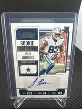 2023 Panini Contenders - Rookie Ticket Jalen Brooks #259 (AU) Cowboys