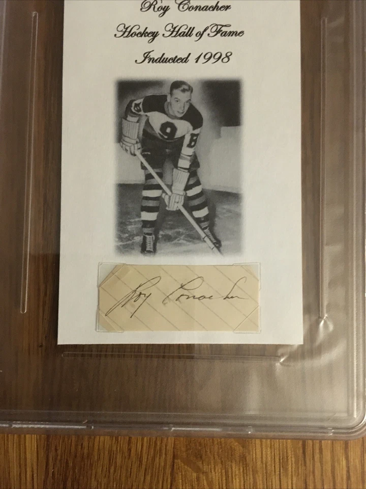 Pieza personalizada autógrafo Roy Conacher PSA/ADN Foto 3 de 4
