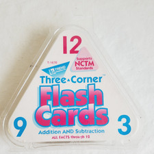 TREND Addition Subtraction TRIANGLE 3 CORNER FLASH CARDS Set