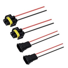 Set-2 H11 H8 Pigtail Socket Wiring Harness H11 Female Male Wiring Harnesses