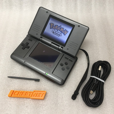 NICE Nintendo DS Graphite + LOOPY CAPTURE CARD + BRIGHT SCREEN MODDED + NEW BATT