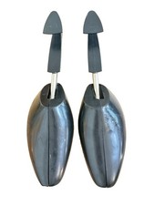Vintage Florsheim Mens Black Plastic Shoe Trees, O.A. Miller Plymouth NH Pair
