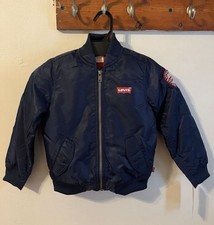 Boys Levi s Bomber Jacket Size5 Navy Blue