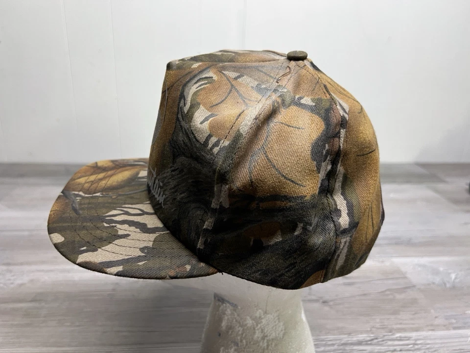 Vintage Mossy Oak Fall Foliage Gander Mountain Camo Snapback Hat Cap Made USA - Image 3 of 4