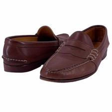 Ralph Lauren Brown Leather EDRIC Penny Loafers 8.5 D