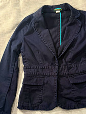 J.CREW Navy Solid Blazer Jacket Button Front Pockets Long Sleeve Women s 2