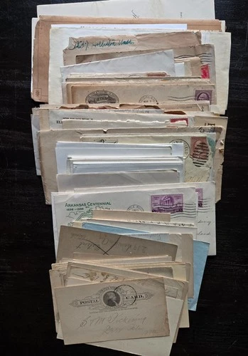 1860s to 1920s COLLECTION OF WELL OVER 50 LETTERS, PAPERS, ETC.