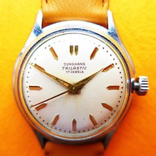 schöne HERREN ARMBANDUHR, Junghans 684.70, gute Funktion, ab 1955, "Trilastic"