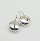 Miabella Sterling Silver Polished Sphere Minimalist Dangle Earrings 1" — photo 5
