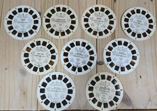 Lot of 9 Vintage View-Master Reels   Smurfs, Garfield, Rainbow Brite and More 