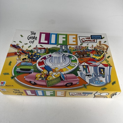 #ad The Game of Life The Simpsons Edition Milton Bradley 2004 Complete $18.85