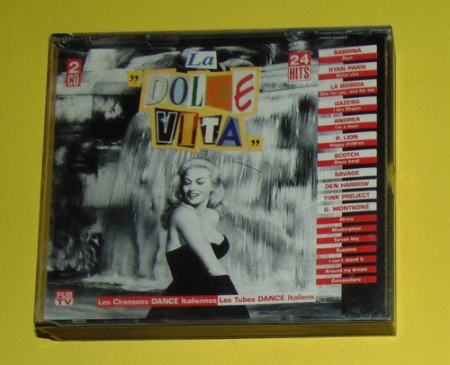 LA DOLCE VITA. BOX 2 CD ITALIEN DISC SABRINA SALERNO PAVILLON SAVAGE LA BIONDA