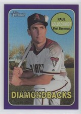 2018 Topps Heritage Hot Box Chrome Purple Refractor Paul Goldschmidt sh7