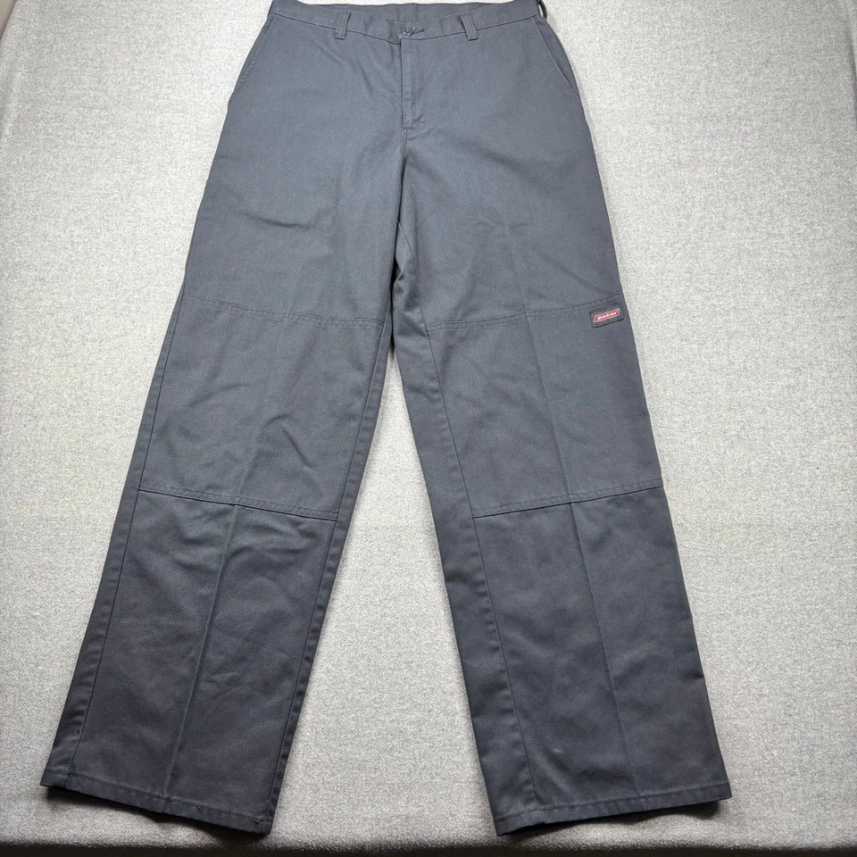 Vintage Y2K Dickies Double Knee Work Pants Mens 30x32 Wide Baggy Skater Loose - Image 2 of 4
