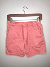 American Eagle Men's Drawstring Shorts Medium Pink Beach Coast Y2K A1