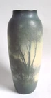 Rookwood Pottery 1917 Scenic Vellum Vase Matte Glaze Arts Crafts 907 E T HURLEY