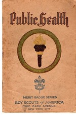 BSA 1928 Tan Public Health Merit Badge Book