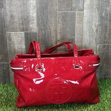 Tommy Hilfiger Red Patent Tote Bag Women s Sh...