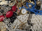 Vintage & Mod Some Signed Costume Jewelry Lot Small Priority Box FULL #155