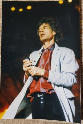 MICK JAGGER (1) Fanfoto - Hochglanz / ca. 19,3 x 12,8 cm Tour 1990er Jahre