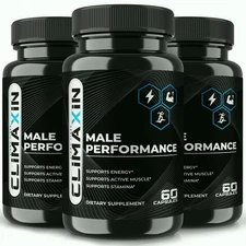 Climaxin Male Performance, Premium Energy & Stamina Support for Men - 3 Pack