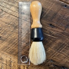 Vintage Shaving Brush Wood Handle Semi-Stiff Bristles 6" Brush 2" Bristles GC