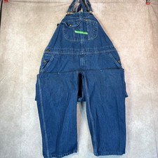 Key Imperial Overalls Men 44x34 Blue Denim Workwear Bibs Work Carpenter Utility