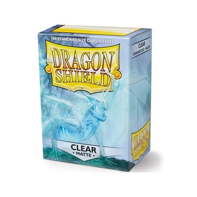 Dragon Shield Matte Clear Standard Card Sleeves 100ct TCG