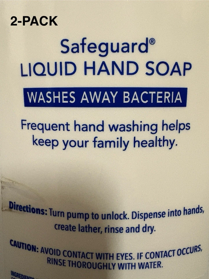 SAFEGUARD LIQUID HAND SOAP MICELLAR DEEP CLEANSING 40oz FRESH CLEAN SCENT 2-PACK - Image 4 of 4
