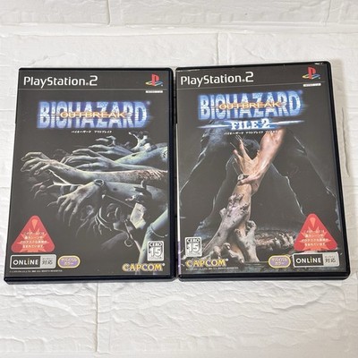 Resident Evil Outbreak 1 & 2 PS2 Japan NTSC-J Tested Working Set