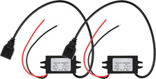 2 Pieces 12V to 5V Dc Converter Buck Module USB Output Power Adapter Dc Car Powe
