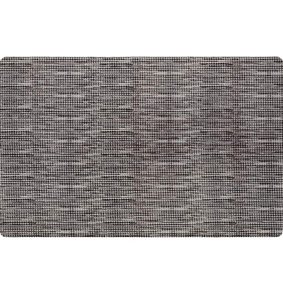 Smooth Step Grey/Black Houndstooth 24 In. X 35 In. Machine Washable Kitchen Mat