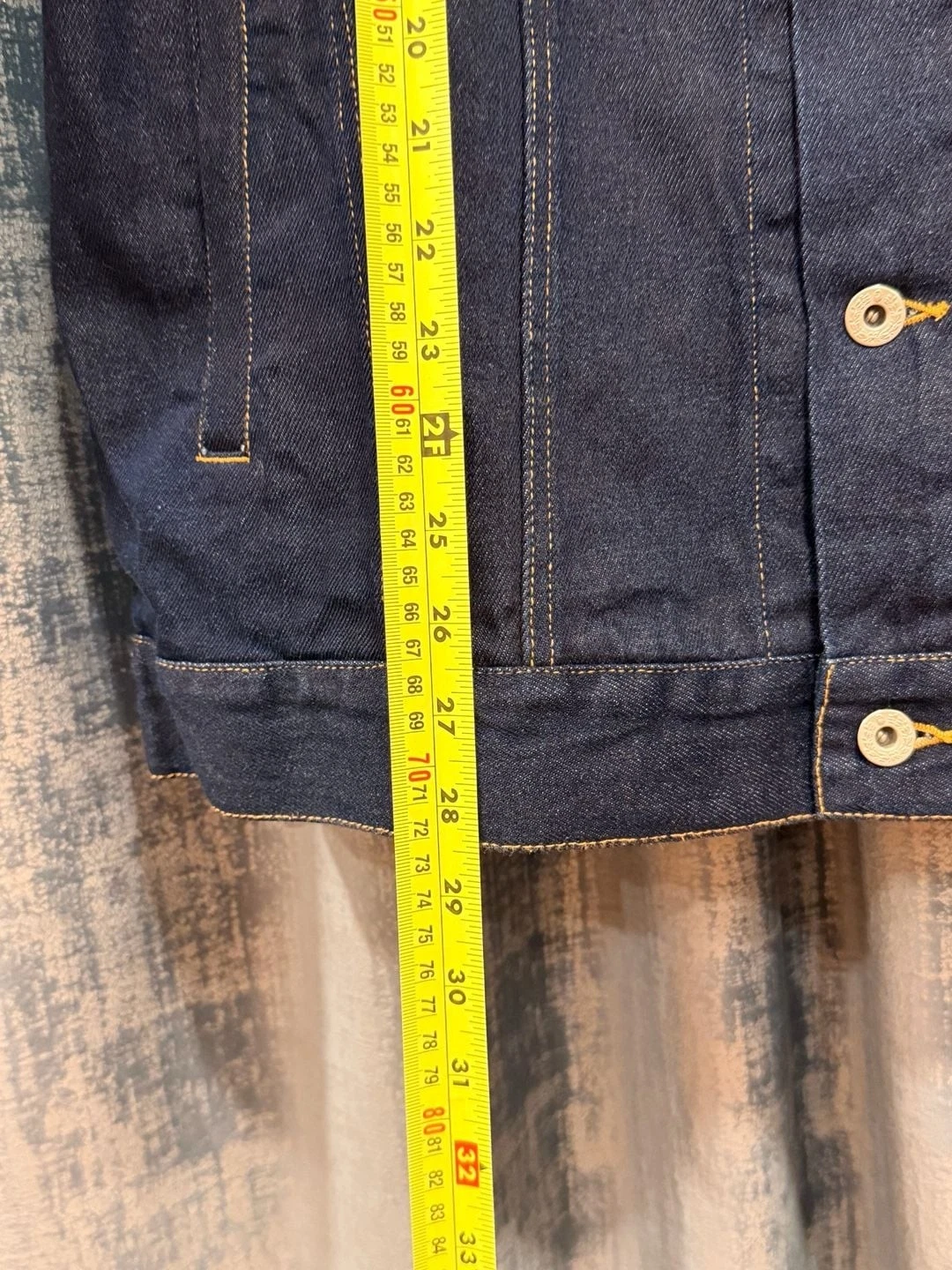 BAPE Multi Motif Loose Fit Denim Jacket Indigo Men's -L image 8