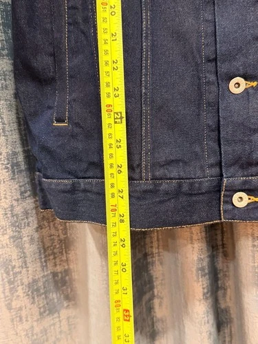 BAPE Multi Motif Loose Fit Denim Jacket Indigo Men's -L image 8