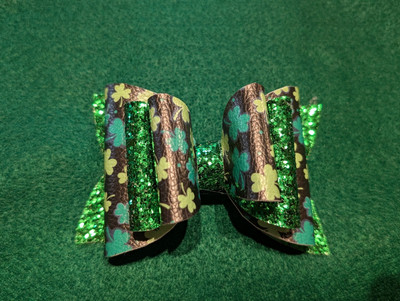 #ad Handmade Bow Straw Topper Stanley St. Patrick#x27;s Day $10.99