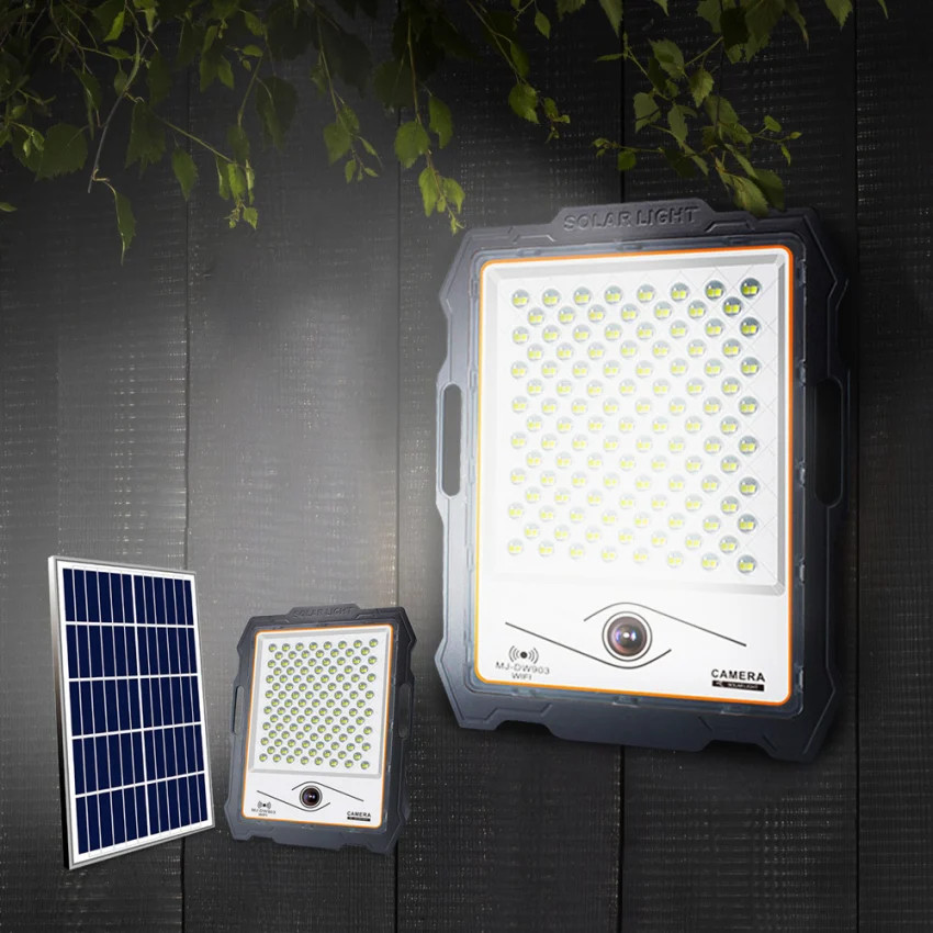 Projecteur LED solaire connecté Conspicio L pour éclairer et sécuriser le jardin