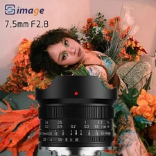 SGimage 7.5mm F2.8 Fisheye Lens for Sony E Nikon Z Fuji X M4/3 Canon M/R L-mount
