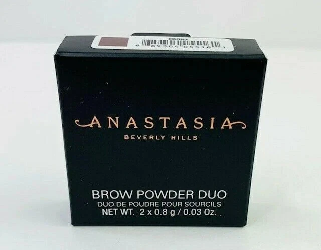 Anastasia Beverly Hills Brow Powder Duo ~ EBONY ~ 2 x 0.8g / 0.03 oz ~ NEW BOXED - Image 3 of 4
