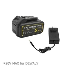 20 Volt LithiumIon Battery And Charger,Compatible with 20V Tools - On Sale !