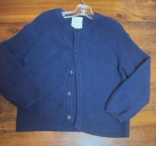 Petit Ami Navy Blue Button Down Cardigan Size  24 Months /2T Cotton