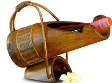 Porte-Bouteilles Bois Bambou Range-Bouteilles de Vin Bouteilles Support