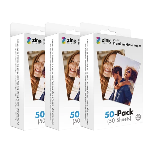 Zink 2"x3" Premium Instant Photo Paper 150 Pack Compatible with Polaroid Snap