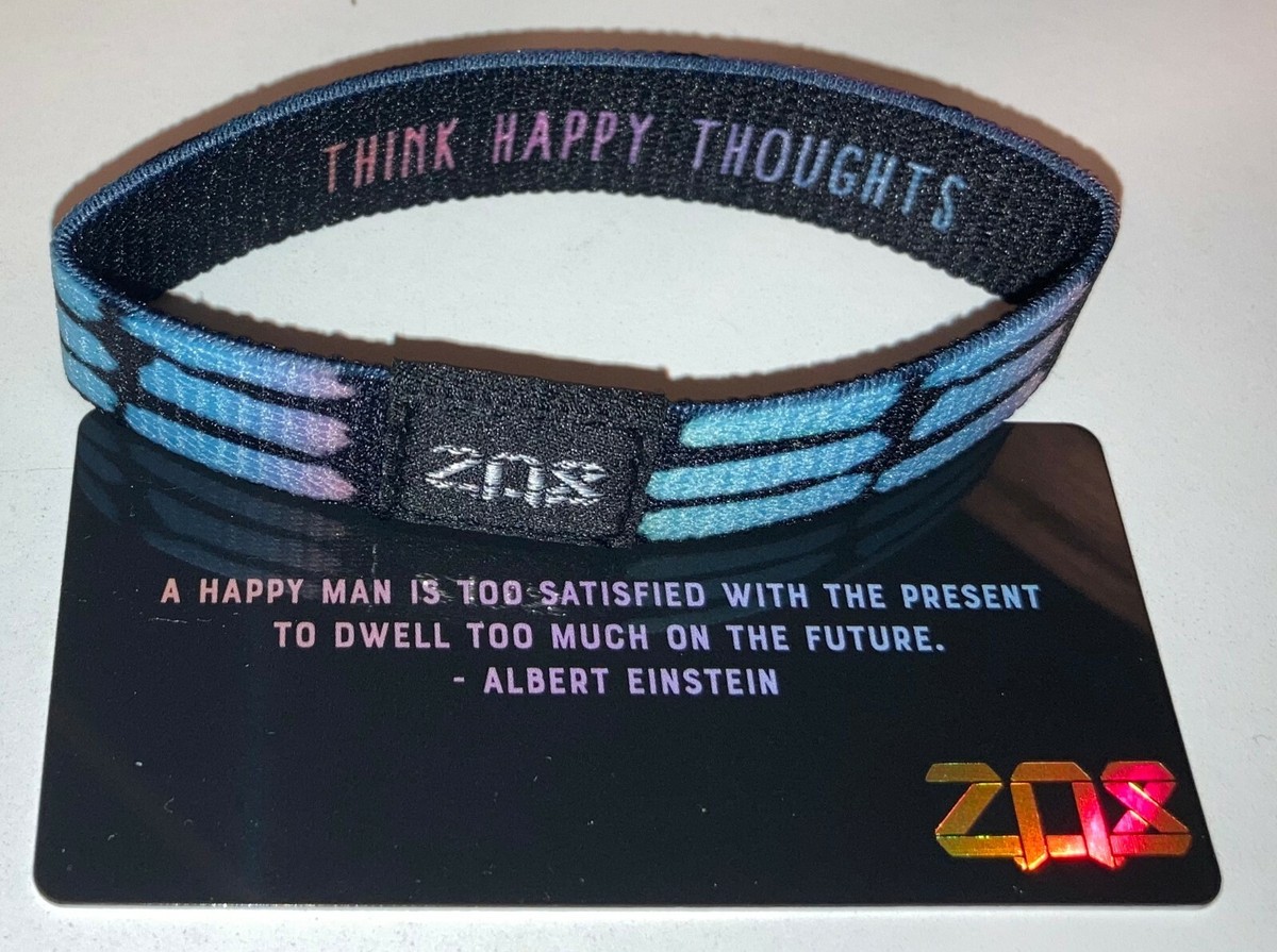 ZOX Strap Think Happy Thoughts Secret Stash Happy Man