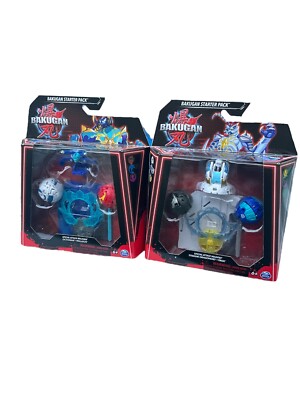 2 Bakugan 3.0 Special Attack Bruiser, Octogan. Nillious/ Mantid. Dragonoid ,Trox
