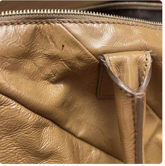 Borsa donna Boston originale Yves Saint Laurent colore marrone dal Giappone