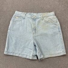 Denim Riders Shorts Womens W34 Blue Jorts Mom Baggy Workwear Distressed USA Lady