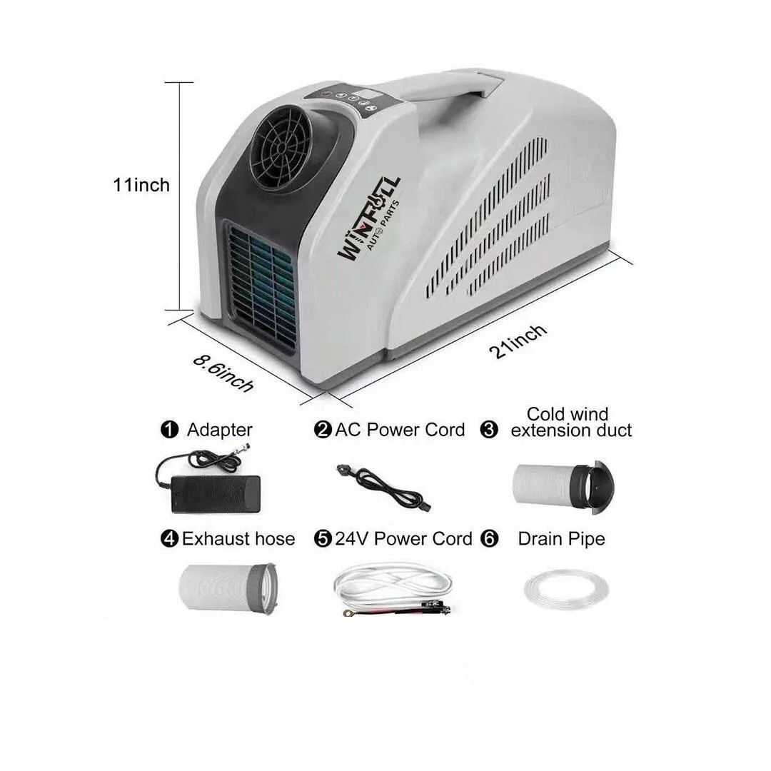 Portable outdoor clearance air conditioner