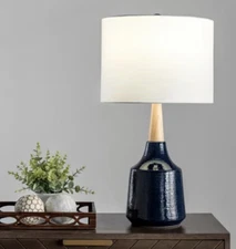 nuLOOM Torrance 28" Handcrafted Ceramic Table Lamp - 15"W x 15"D x 28"H