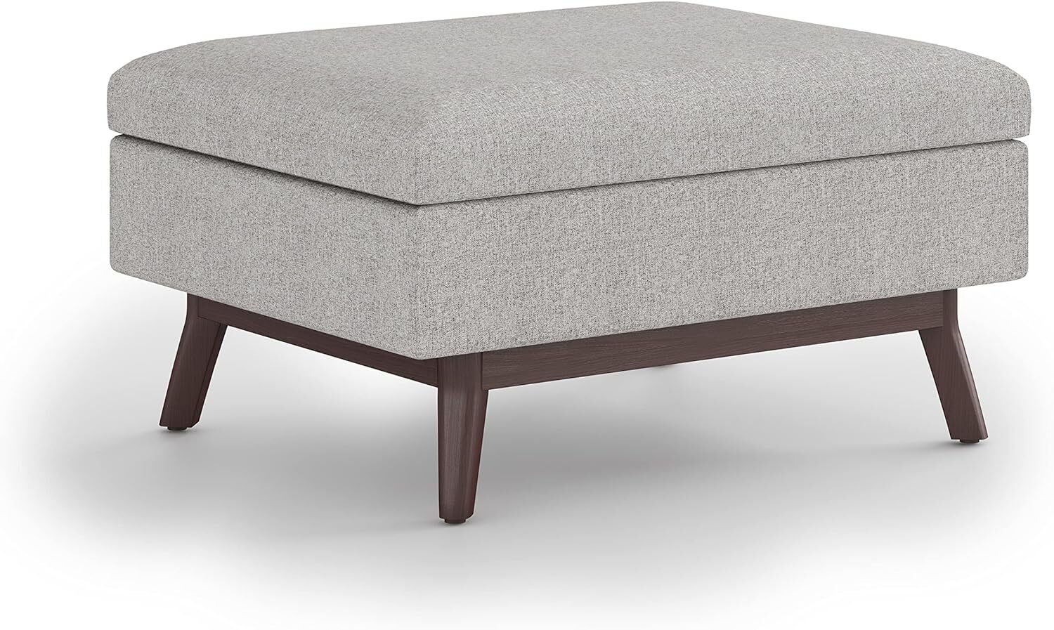 SIMPLIHOME Owen 34 Inch Wide Mid Century Modern Rectangle 34 inch, Cloud Grey 